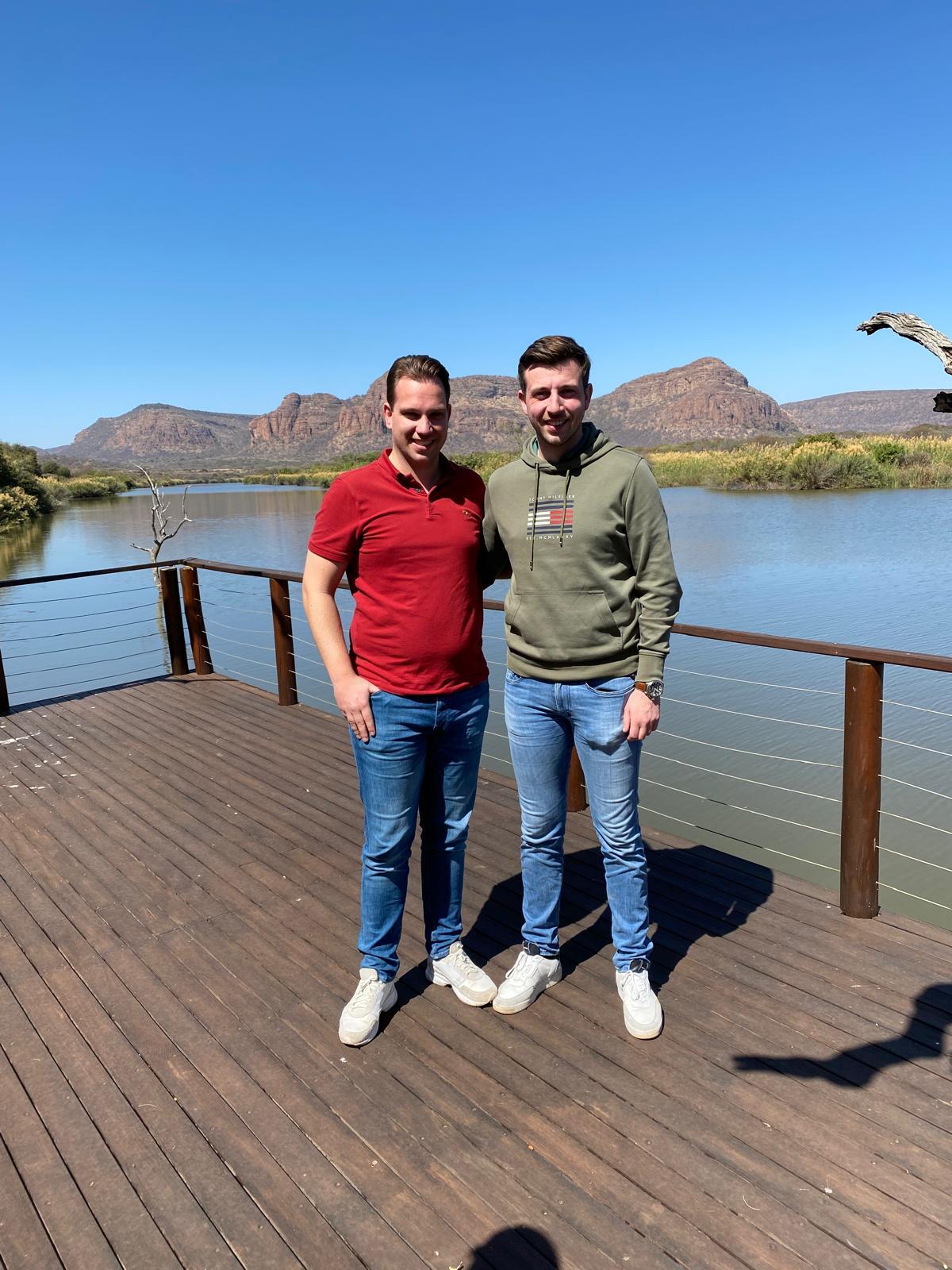 Patrick and Milan van der Meulen in South Africa in 2021